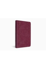 ESV Value Thinline Bible - Raspberry, Floral Design