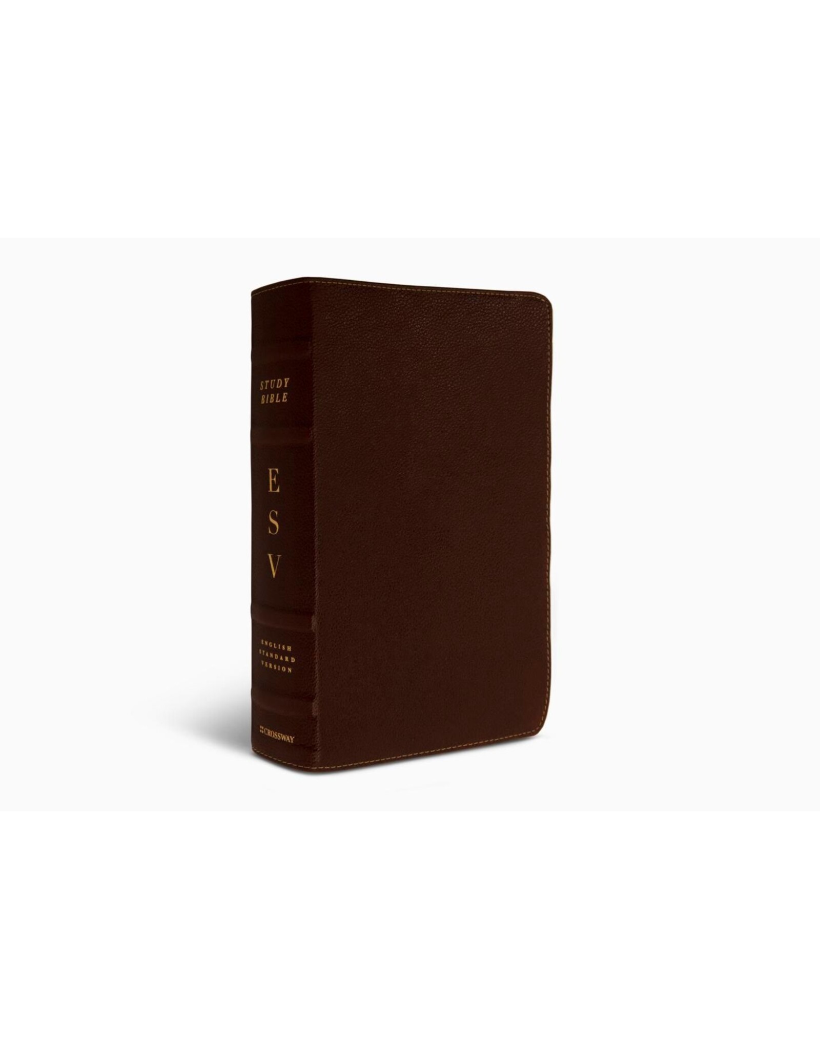 ESV Study Bible Cowhide Deep Brown