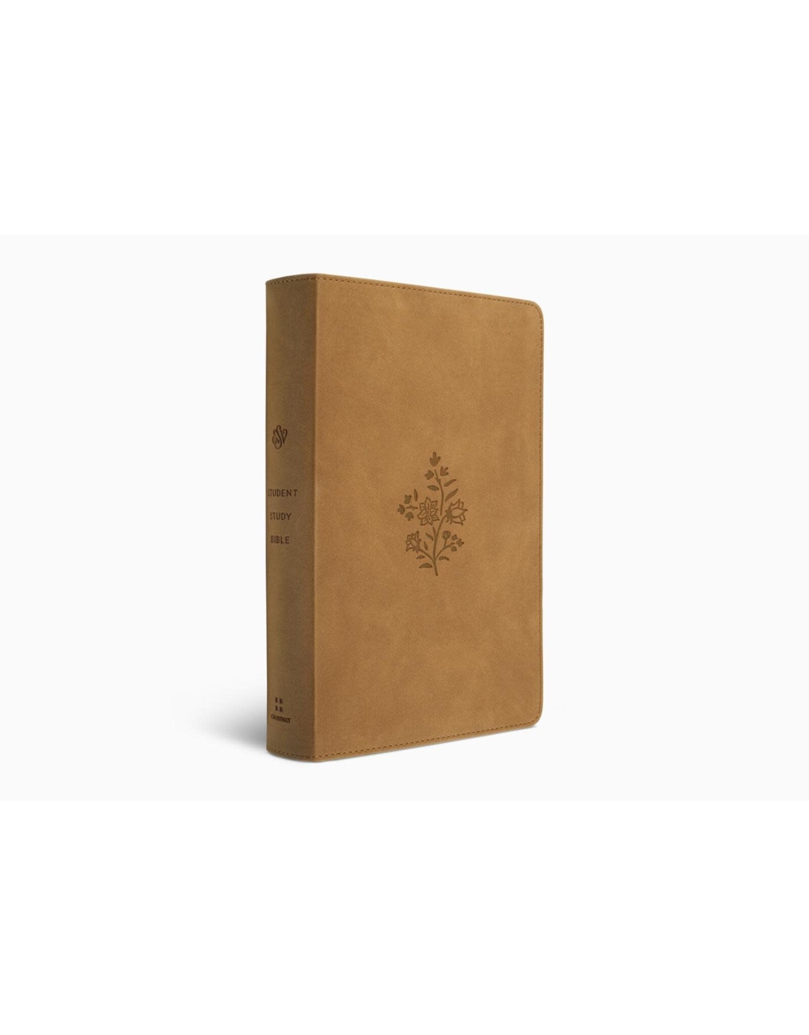 ESV Student Study Bible, TruTone®, Nubuck Caramel, Wildflower Design