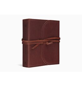 ESV Journaling Study Bible - Natural L, Brown, Flap with Strap