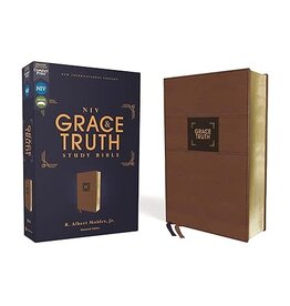 NIV, The Grace and Truth Study Bible, Red Letter, Comfort Print, Brown