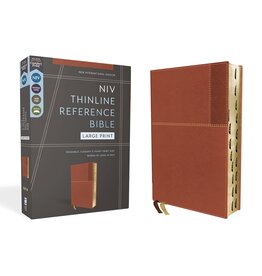 NIV, Thinline Reference Bible, Large Print, Red Letter, Comfort Print, Thumb Index
