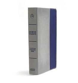CSB Apologetics Study Bible for Students, Gray/Navy LeatherTouch