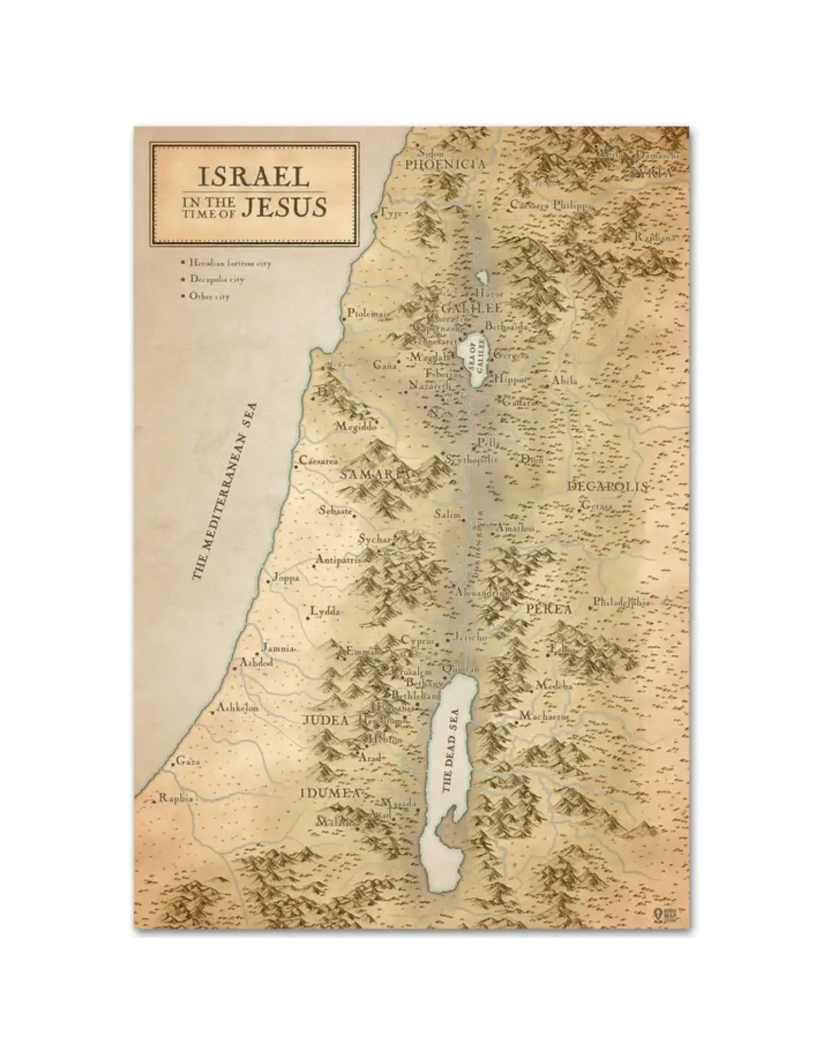 Israel in the Time of Jesus Map - A2