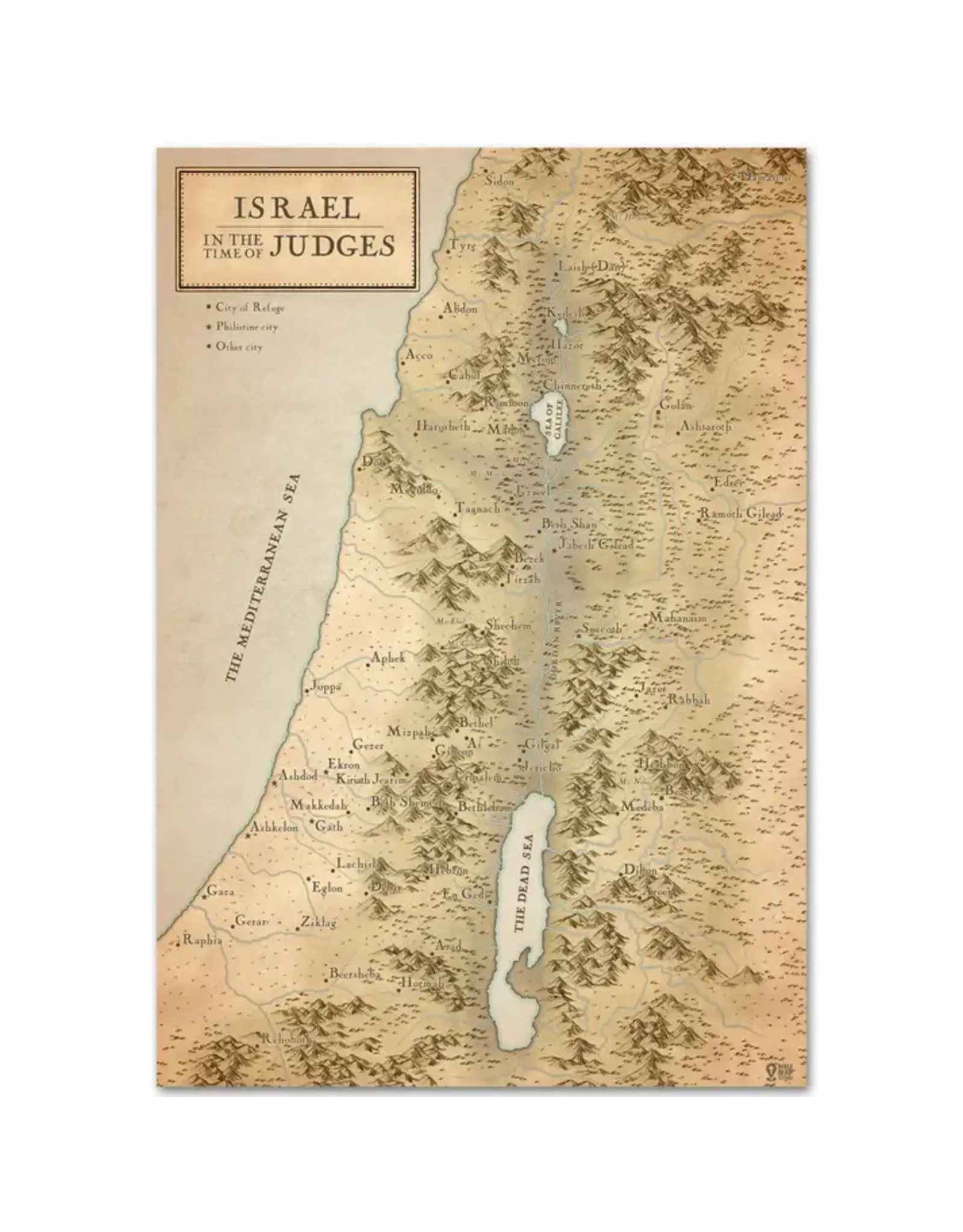 Israel in the Time of Judges Map - A3