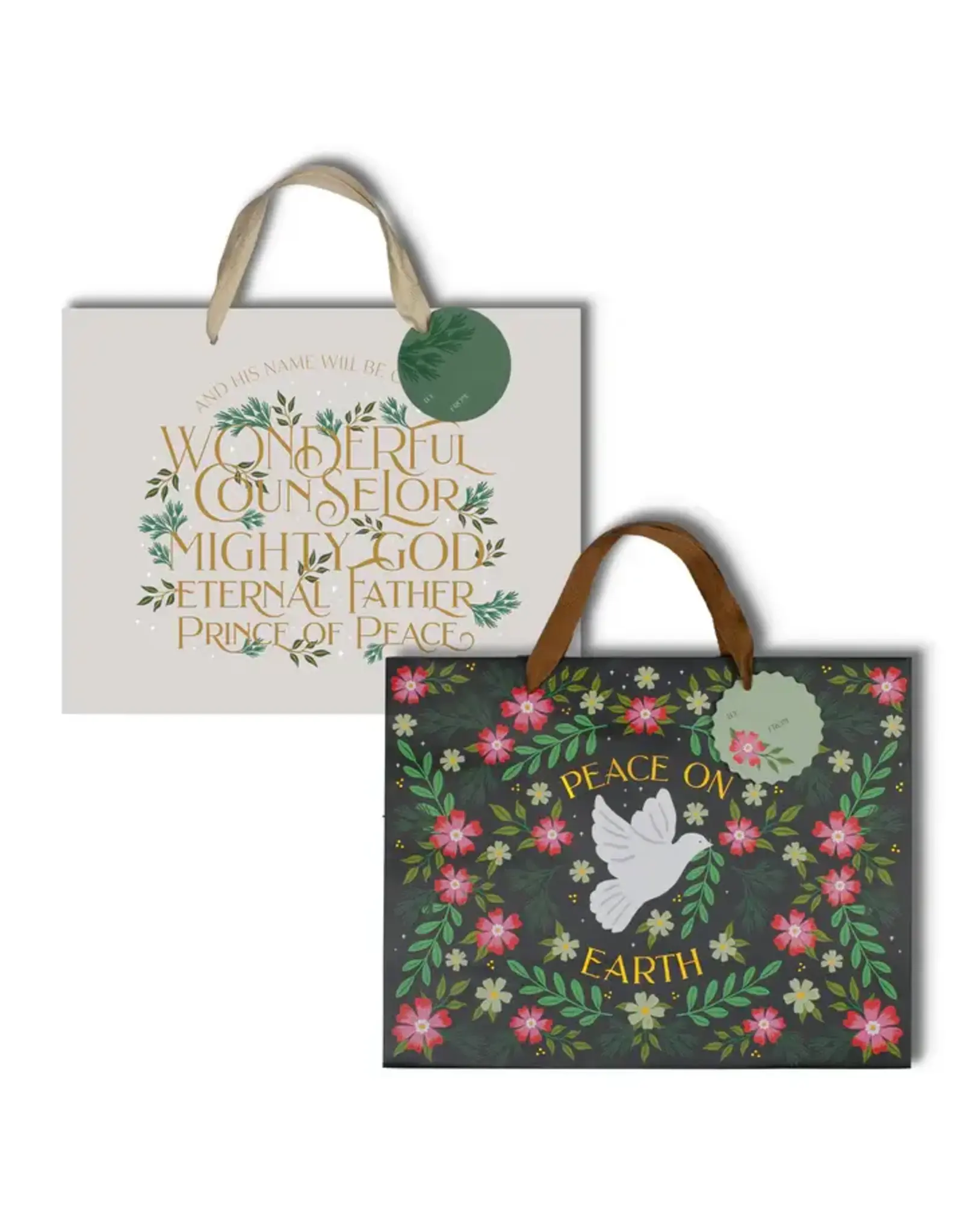 Christmas Tidings Large Gift Bag - 2 Pack