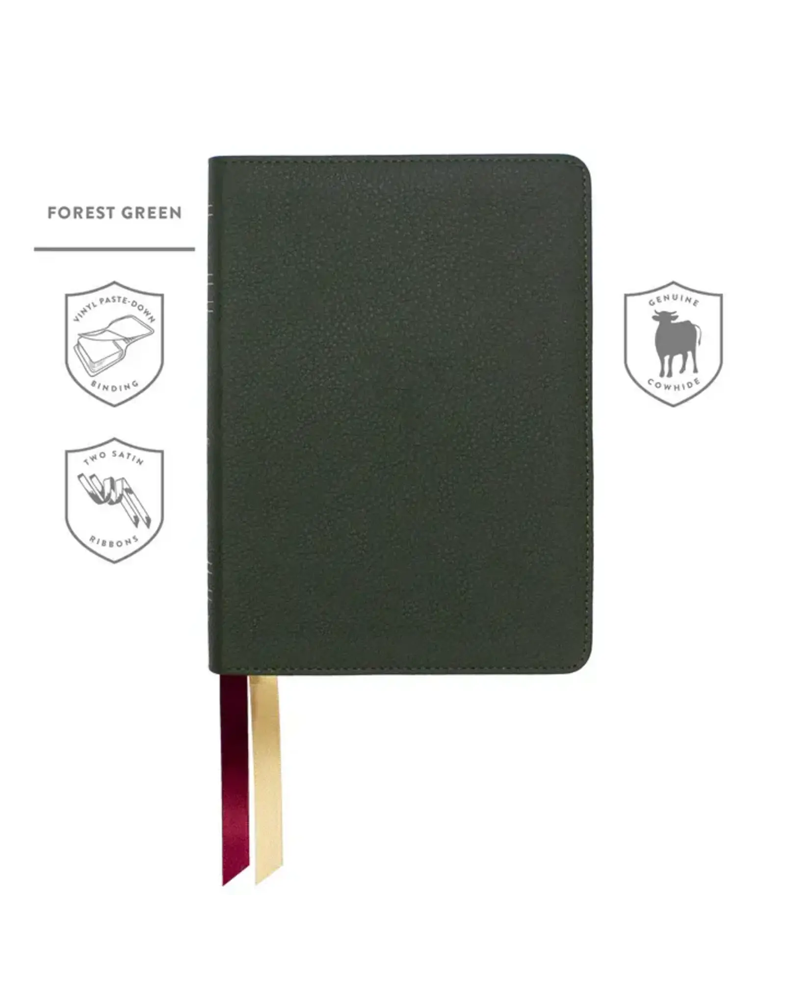 LSB Portable Paragraph Reference Bible - Forest Green Cowhide