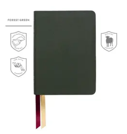 LSB Portable Paragraph Reference Bible - Forest Green Cowhide