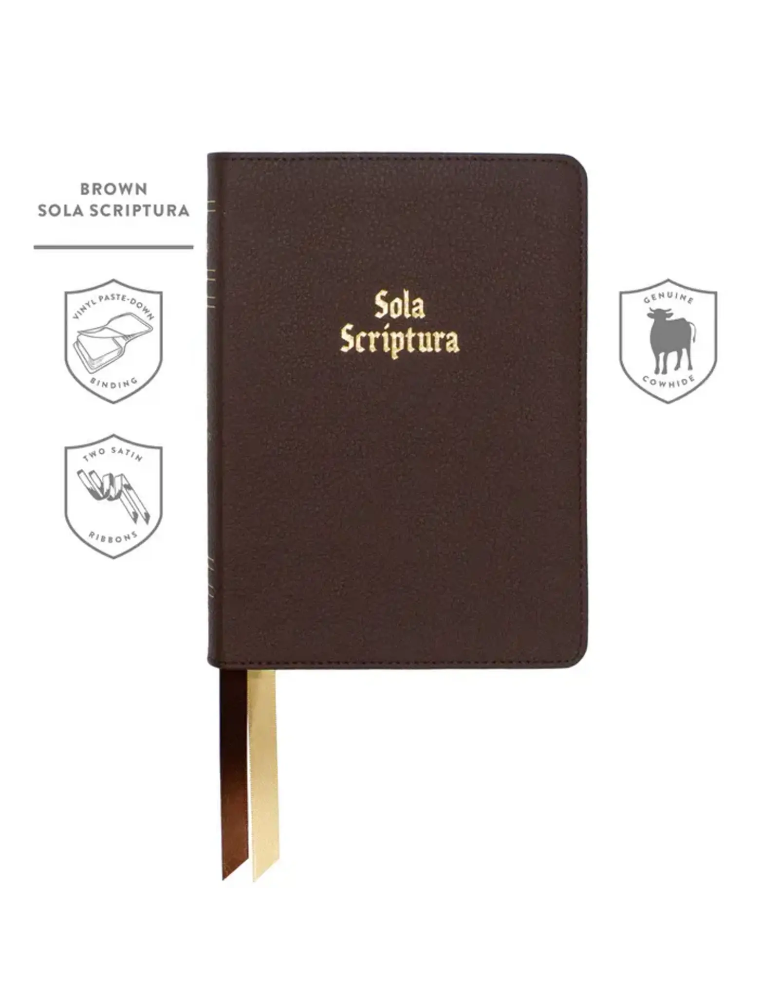 LSB Portable Paragraph Reference Bible - Brown Cowhide