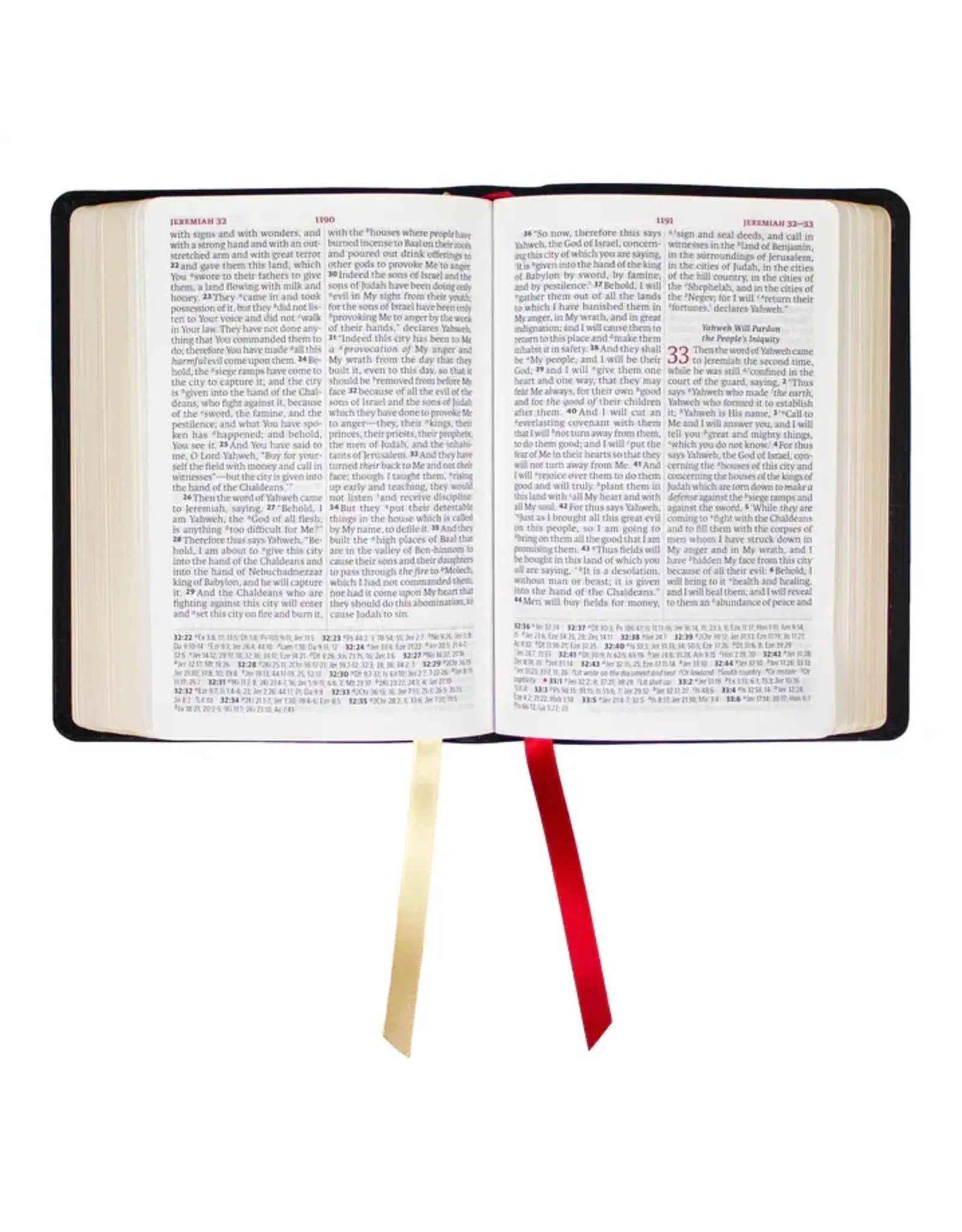 LSB Portable Paragraph Reference Bible - Black Cowhide