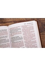 NASB, Thinline Bible, Large Print, Red Letter Edition, 1995 Text, Comfort Print, Leathersoft Brown Cross
