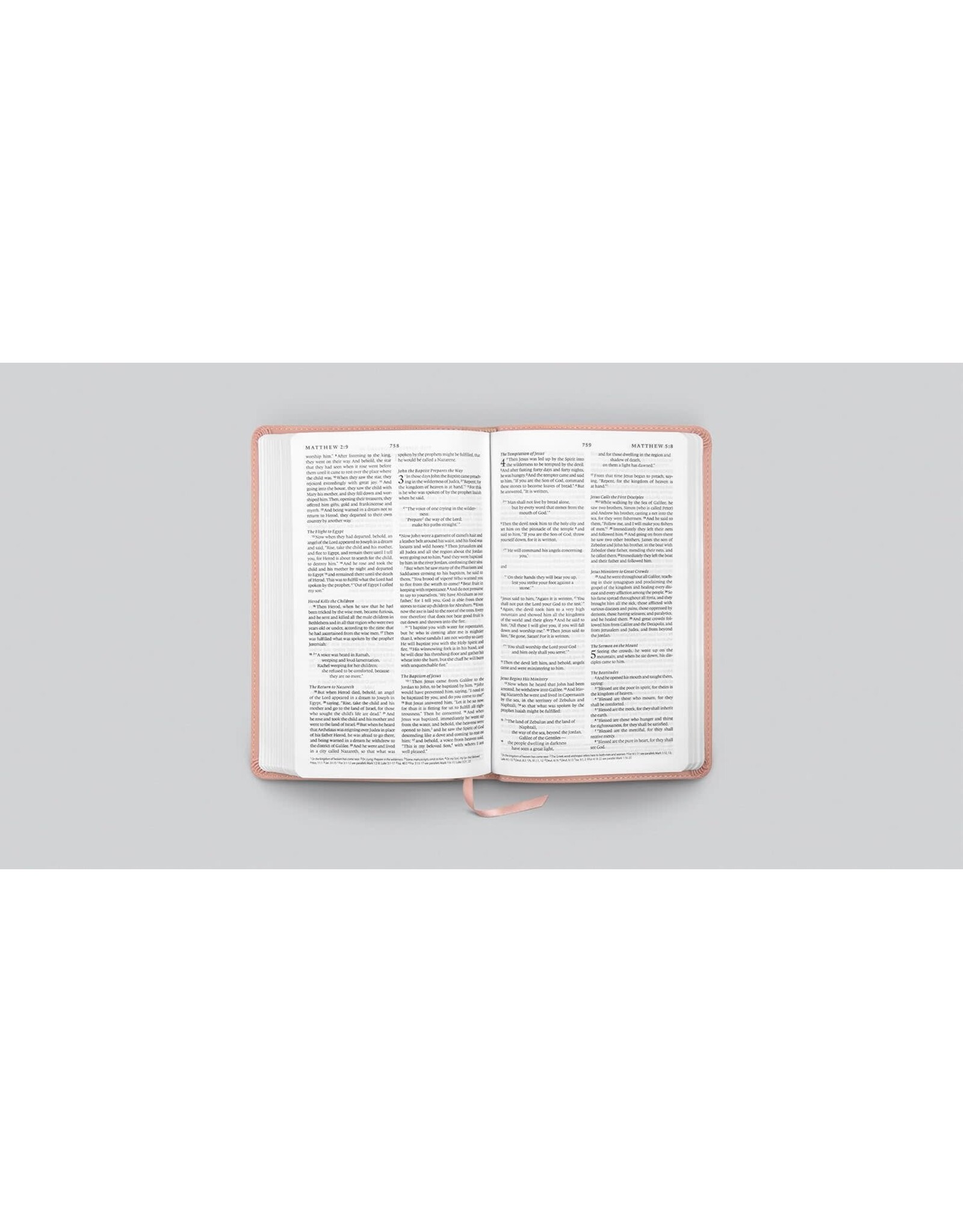 ESV Premium Church Bible Blush Rose