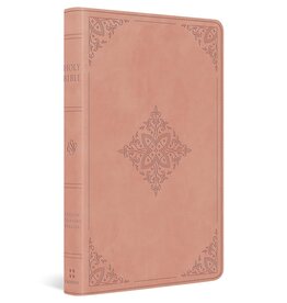 ESV Large Print Value Thinline Bible - Blush Rose
