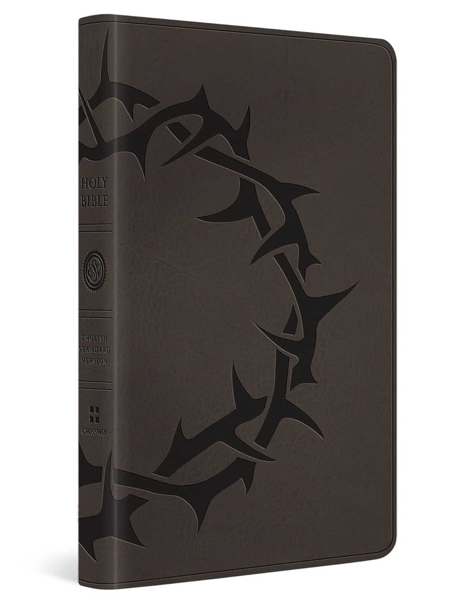 ESV Premium Gift Bible - Charcoal, Crown Design