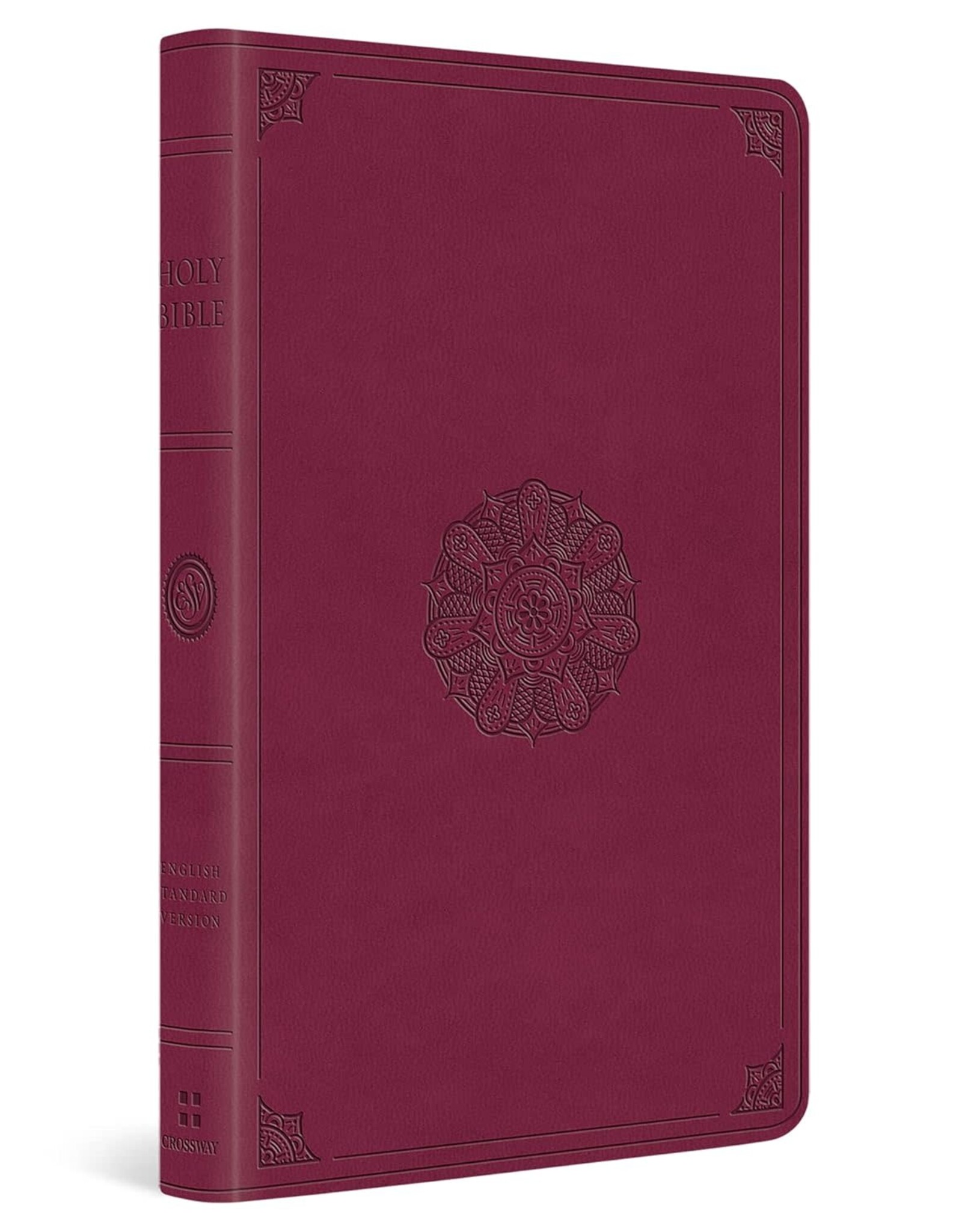 ESV Premium Gift Bible - Raspberry, Emblem Design