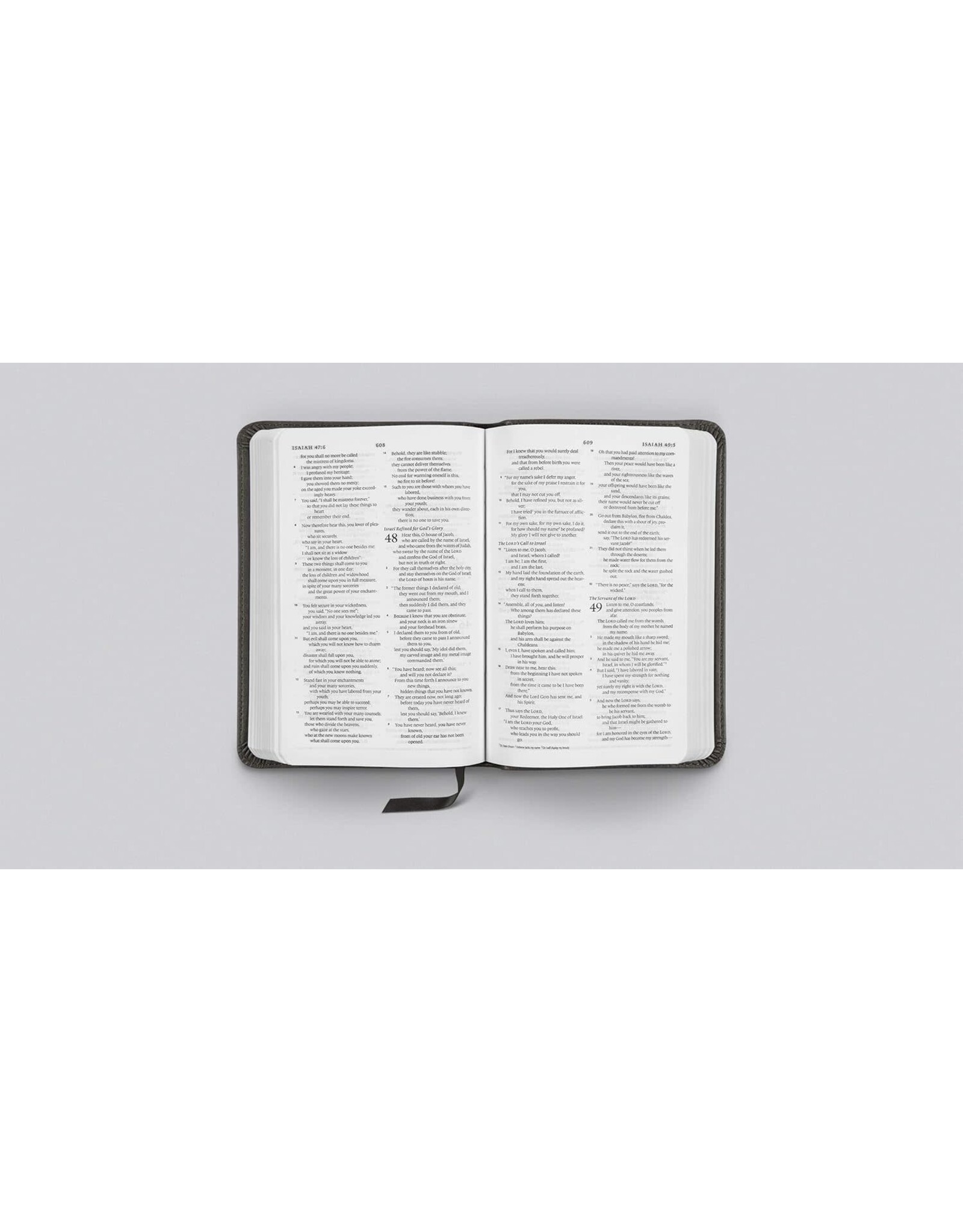 Crossway ESV Compact Bible, Charcoal Crown Design