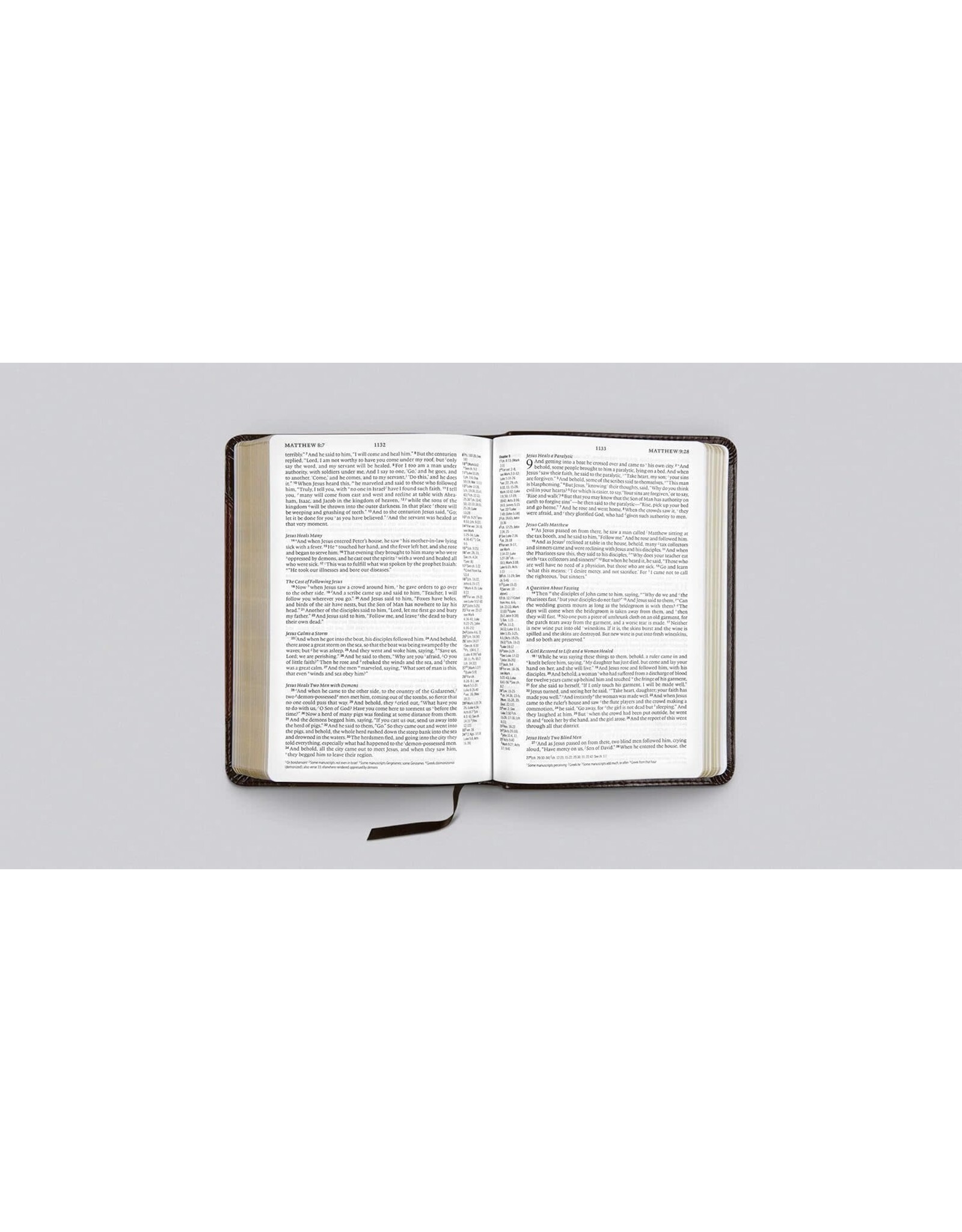 ESV Personal Reference Bible - TruTone Brown/Walnut