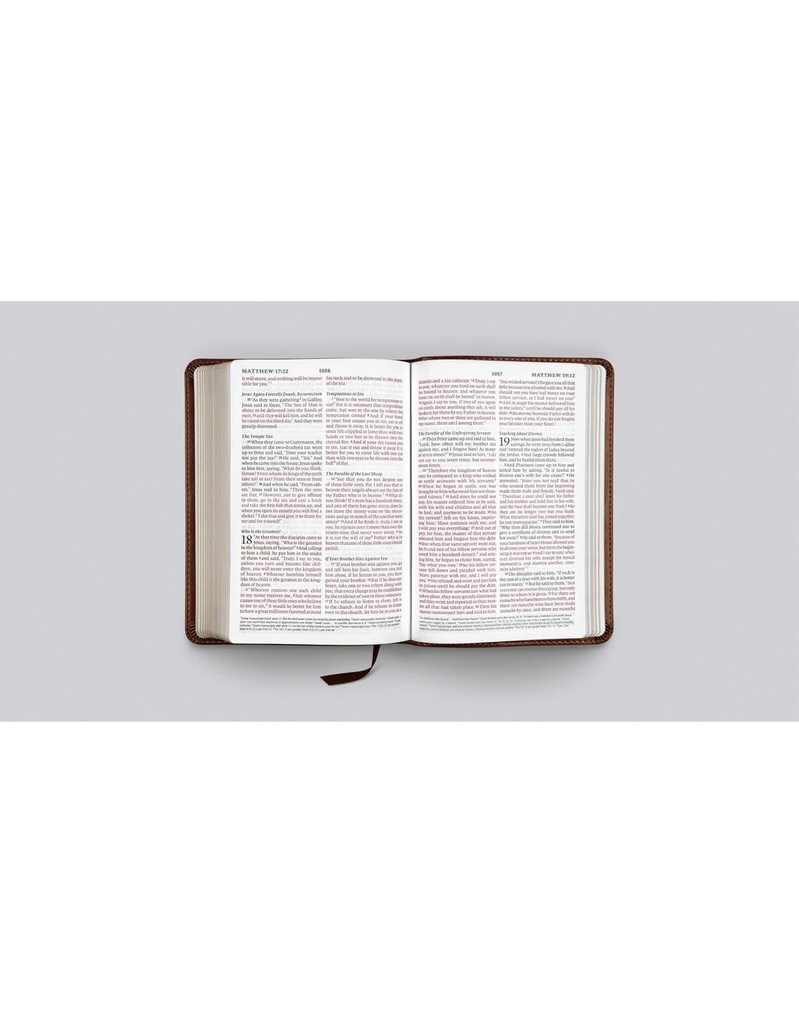 ESV Large Print Compact Bible : Brown, Mosaic