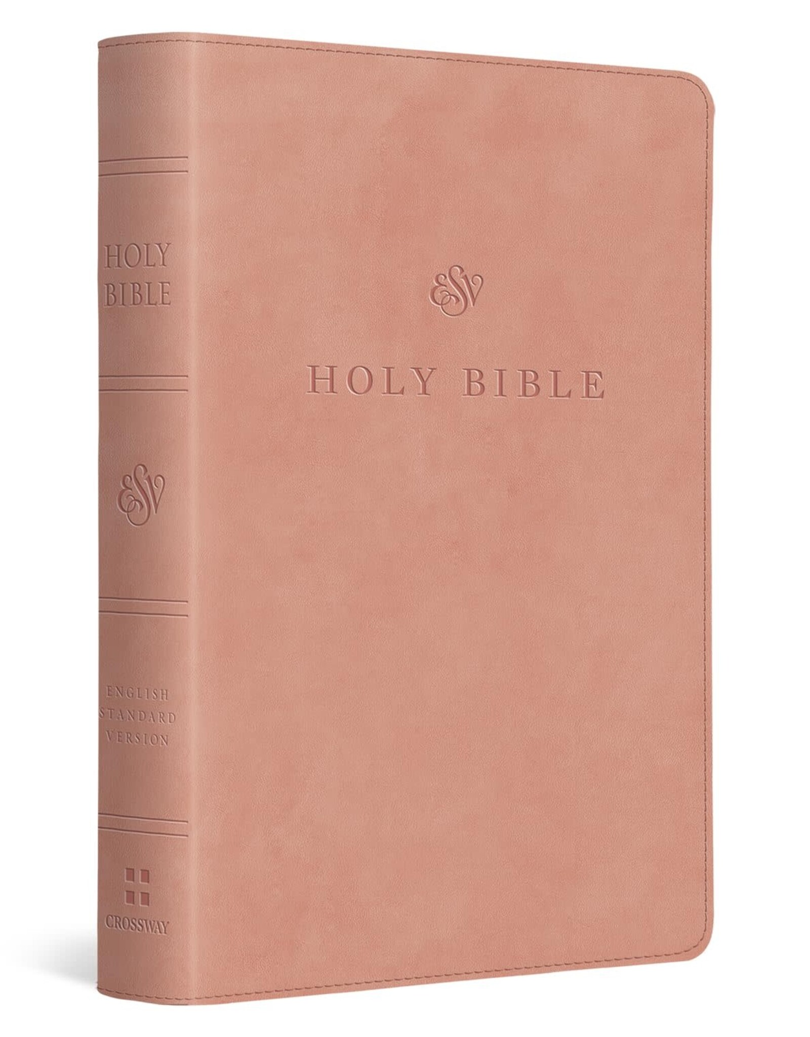 ESV Large Print Compact Bible - Blush Rose