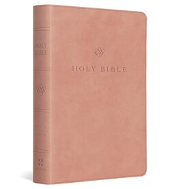 ESV Large Print Compact Bible - Blush Rose
