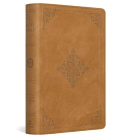 ESV Large Print Bible Nubuck Caramel