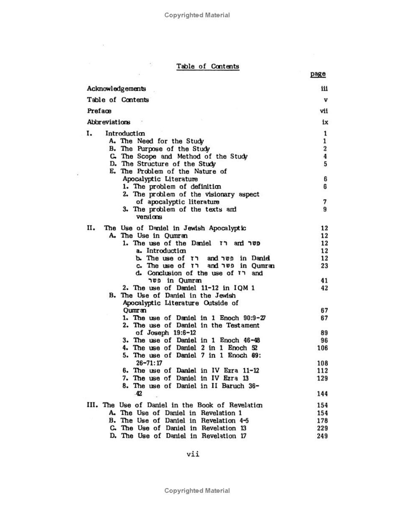 B.K. Beale The Use of Daniel in Jewish Apocalyptic Literature