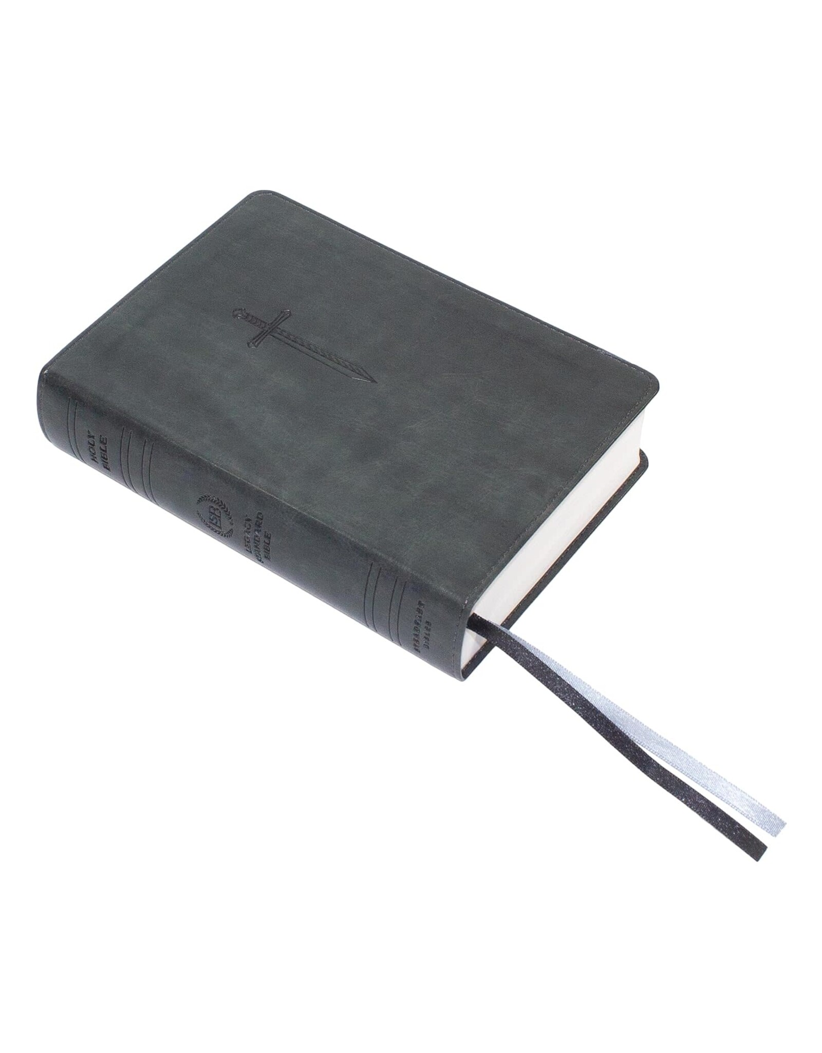 LSB Portable Paragraph Reference Bible - Pewter Faux Sword