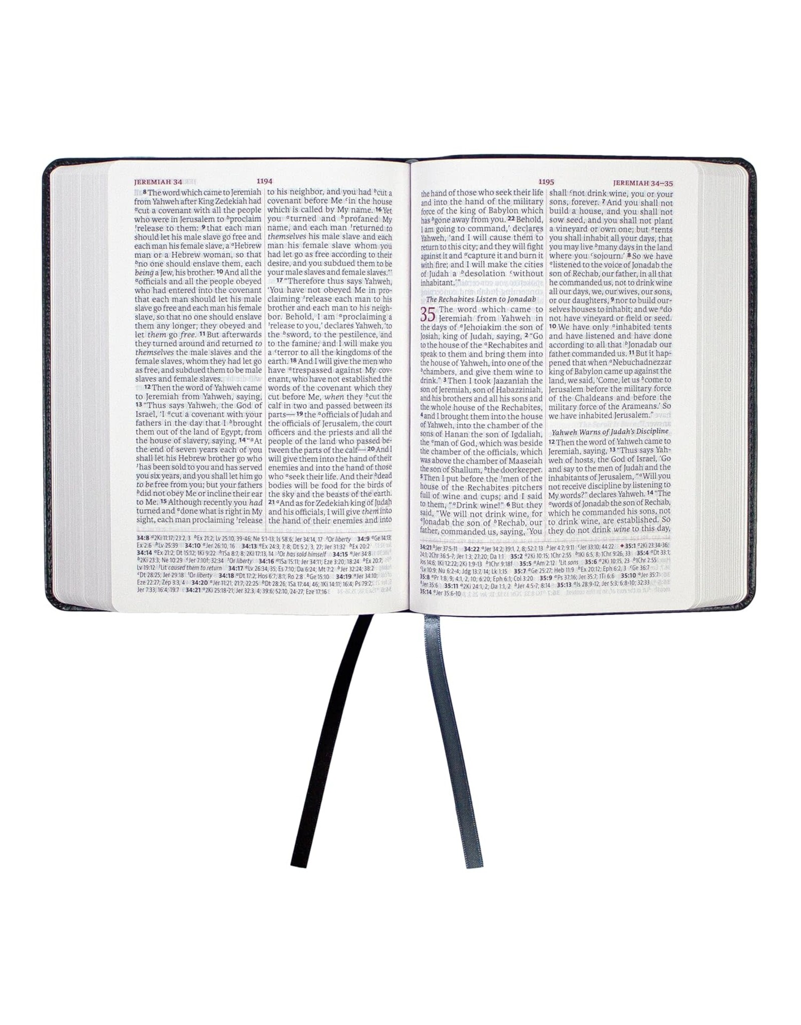 LSB Portable Paragraph Reference Bible - Pewter Faux Sword