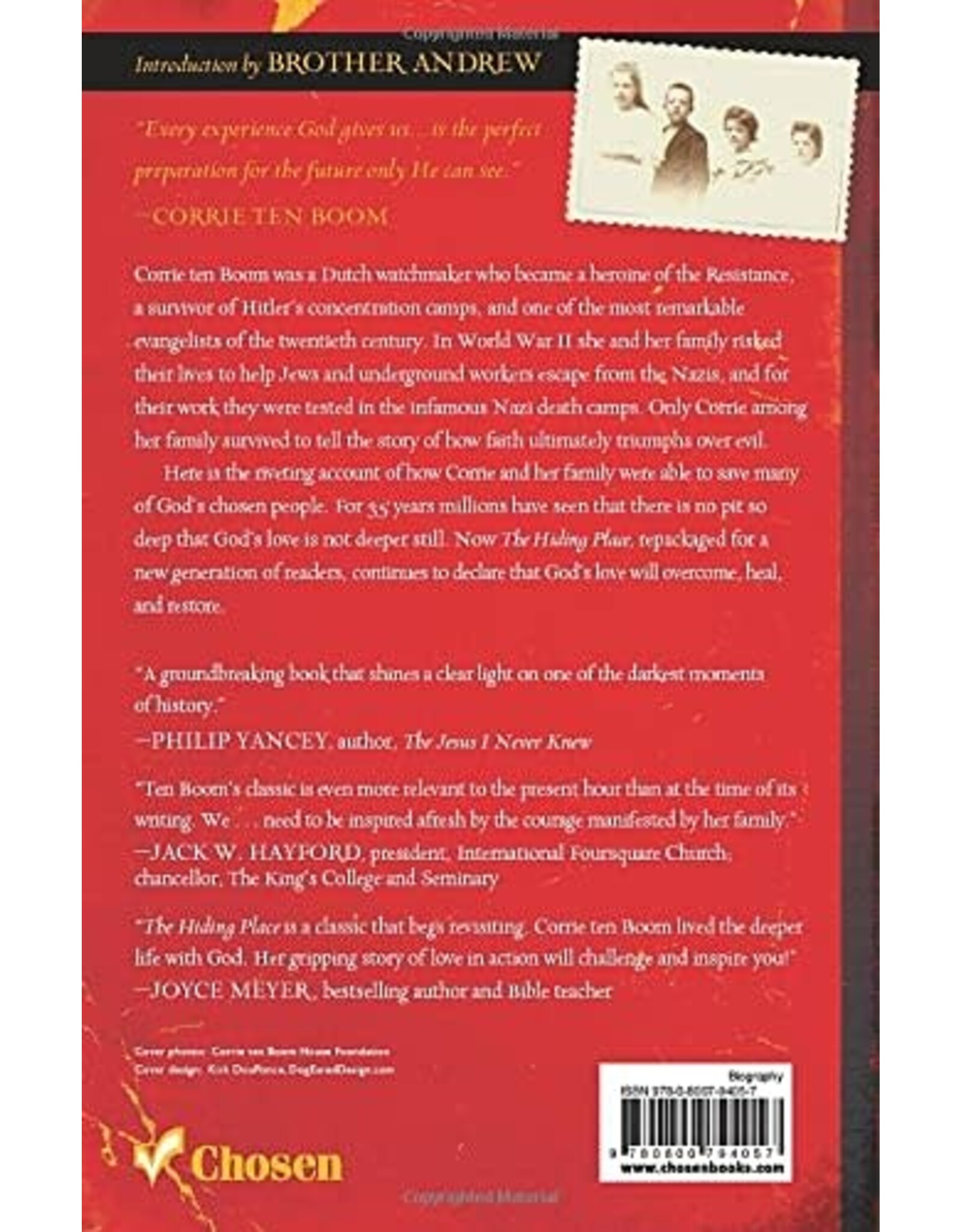 Corrie Ten Boom The Hiding Place 35th Anniversary