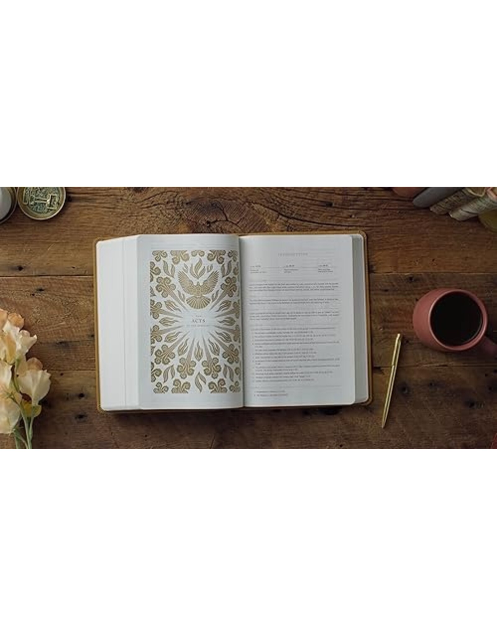 ESV Women's Study Bible, TT Nubuck Caramel, 1 Chron 16:34 Design