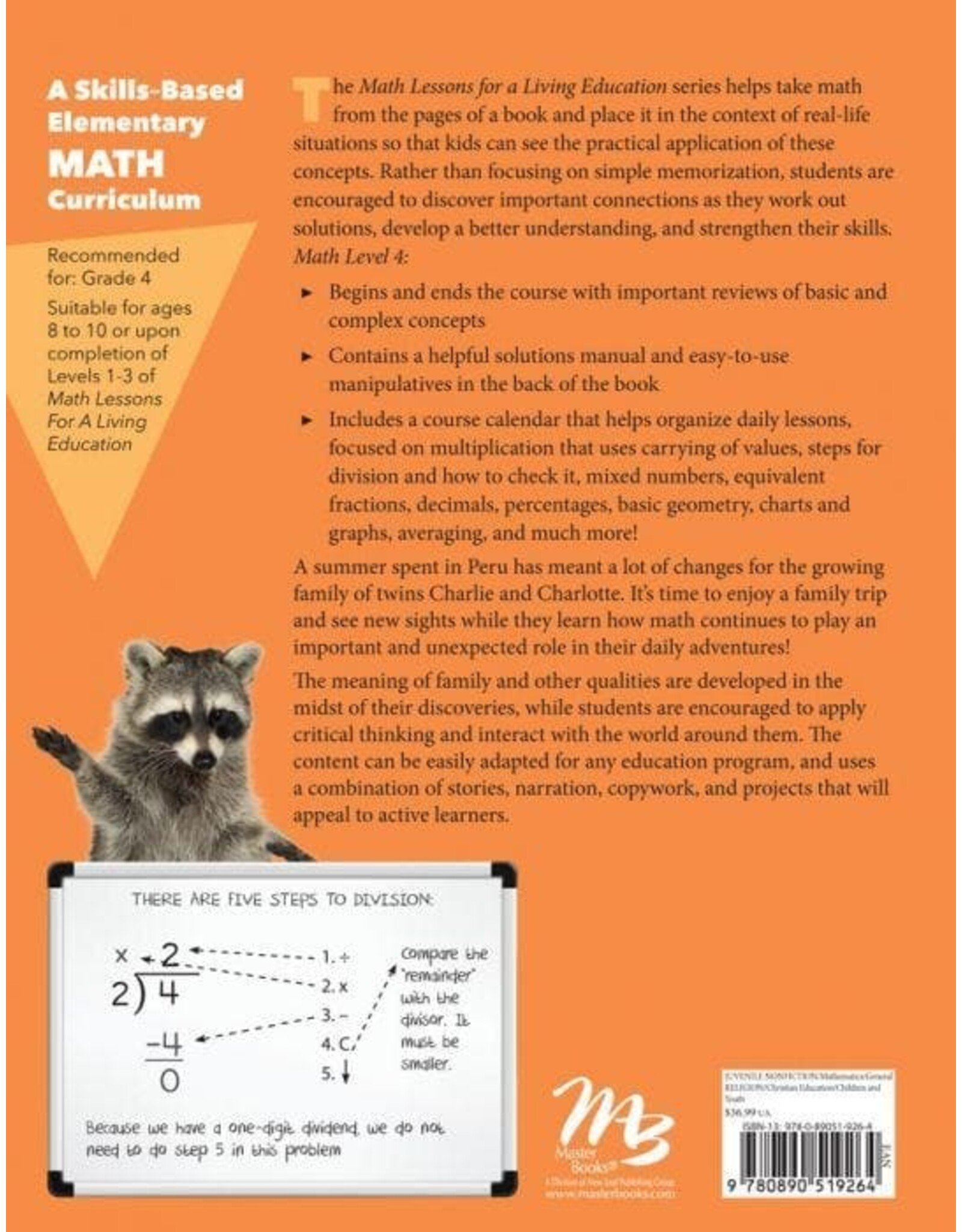 Masterbooks Math Lessons for a Living Education: Level 4