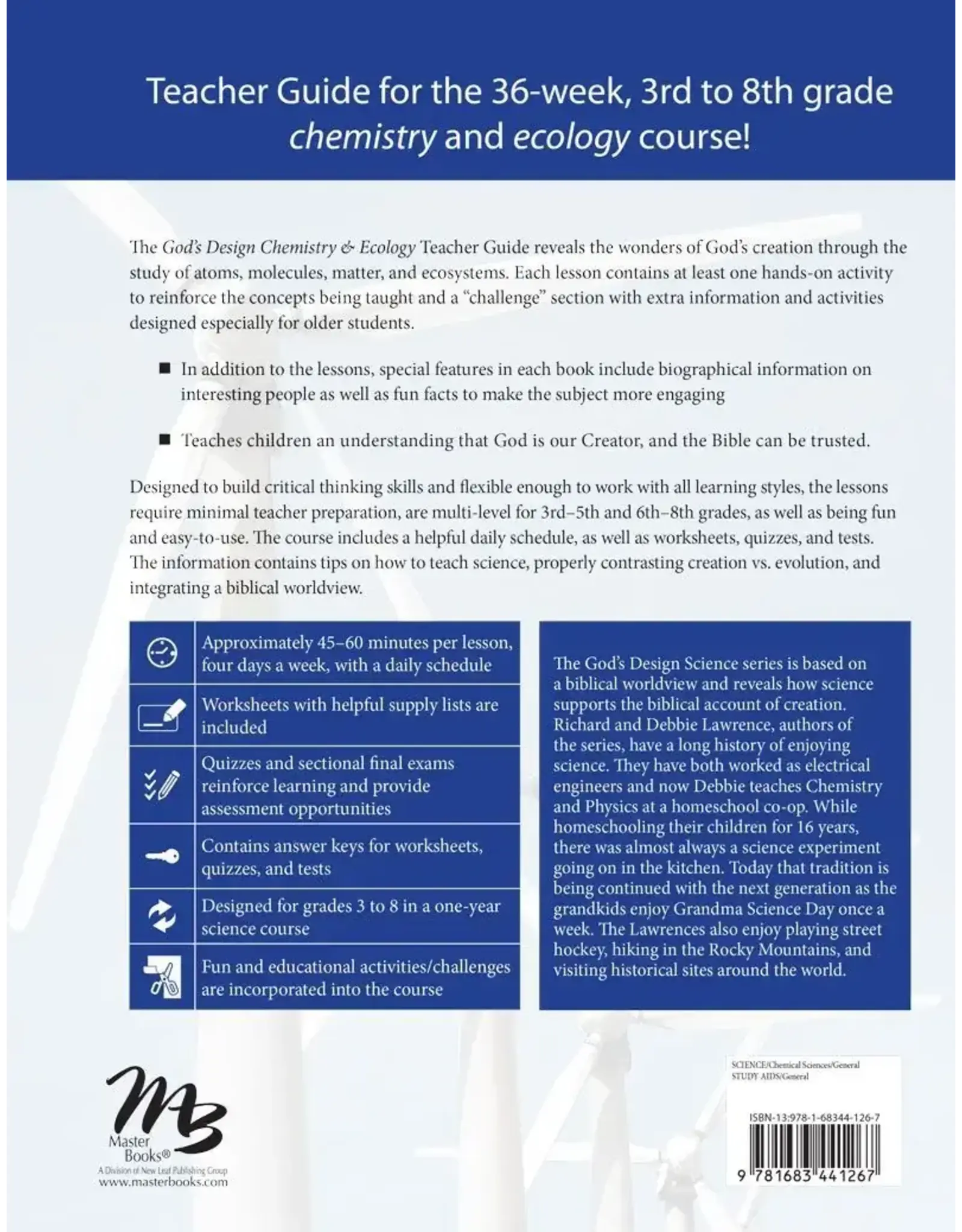Richard and Debbie Lawrence God's Design for Chemistry and Ecology Set