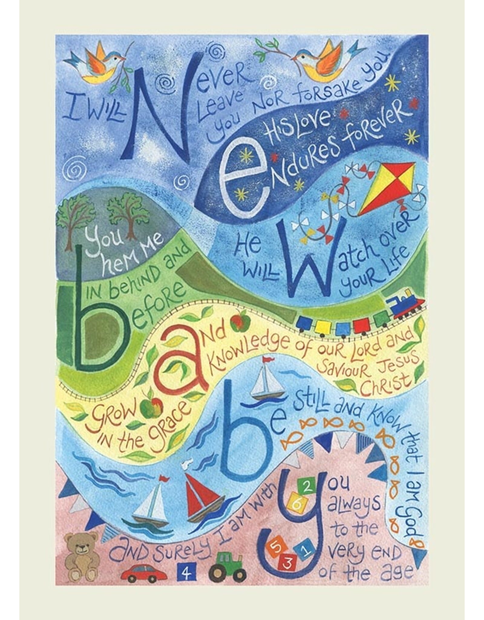 New Baby Card Blue