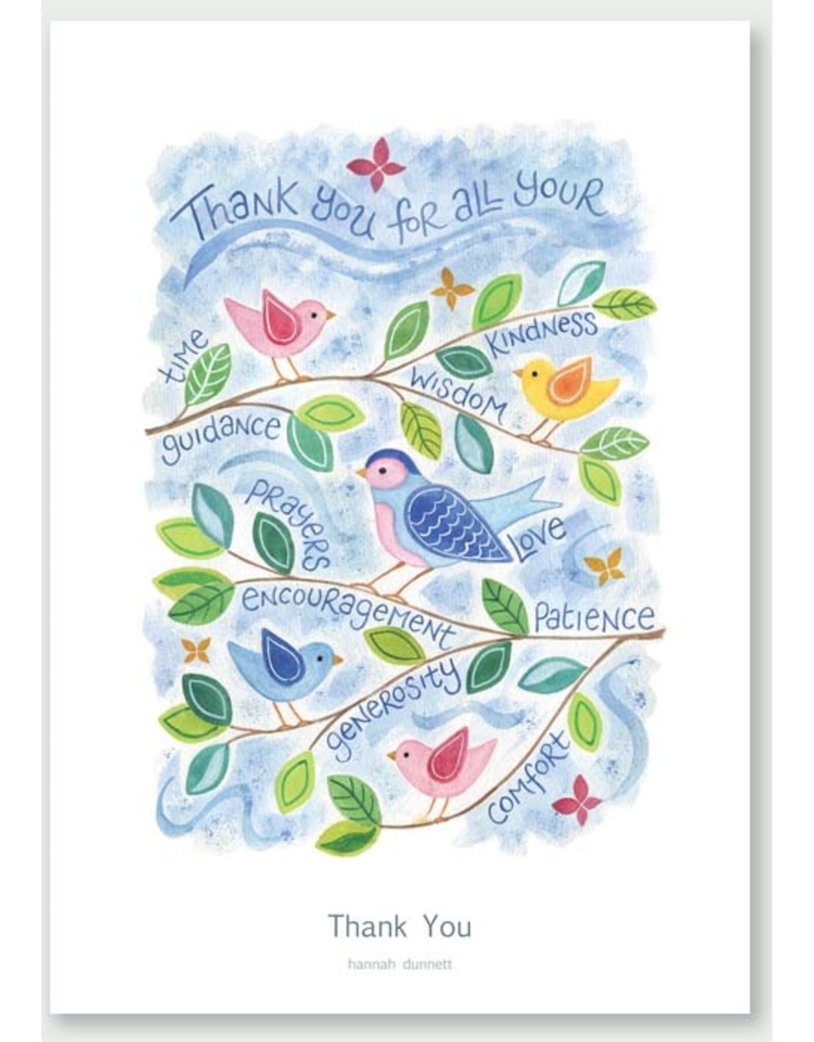 Thank You Birds Design Card