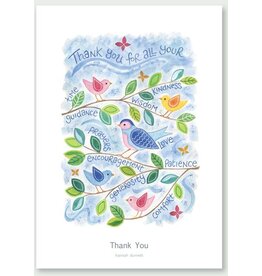 Thank You Birds Design Card