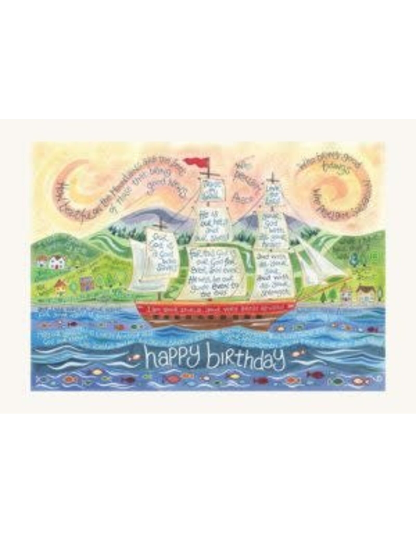 Birthday Card Tall Ship Design