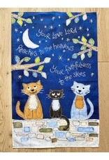 Your Love Lord Reaches to the Heavens Tea Towel