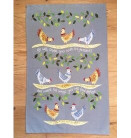 Under His Wings Tea Towel