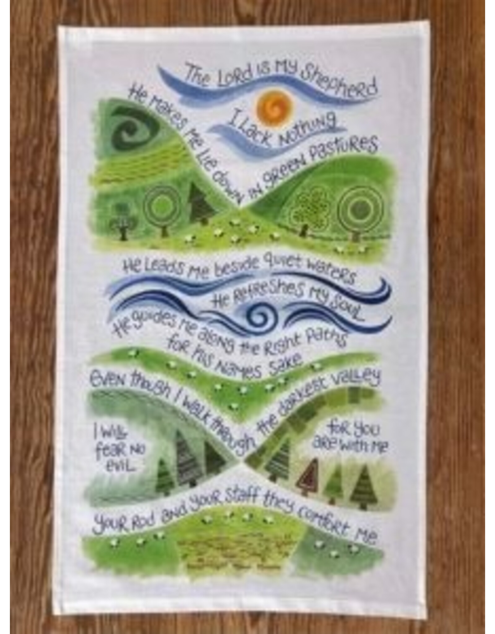 The Lord is My Shepherd Tea Towel