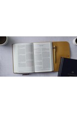 ESV Thinline Bible - Natural Leather, Flap with Strap