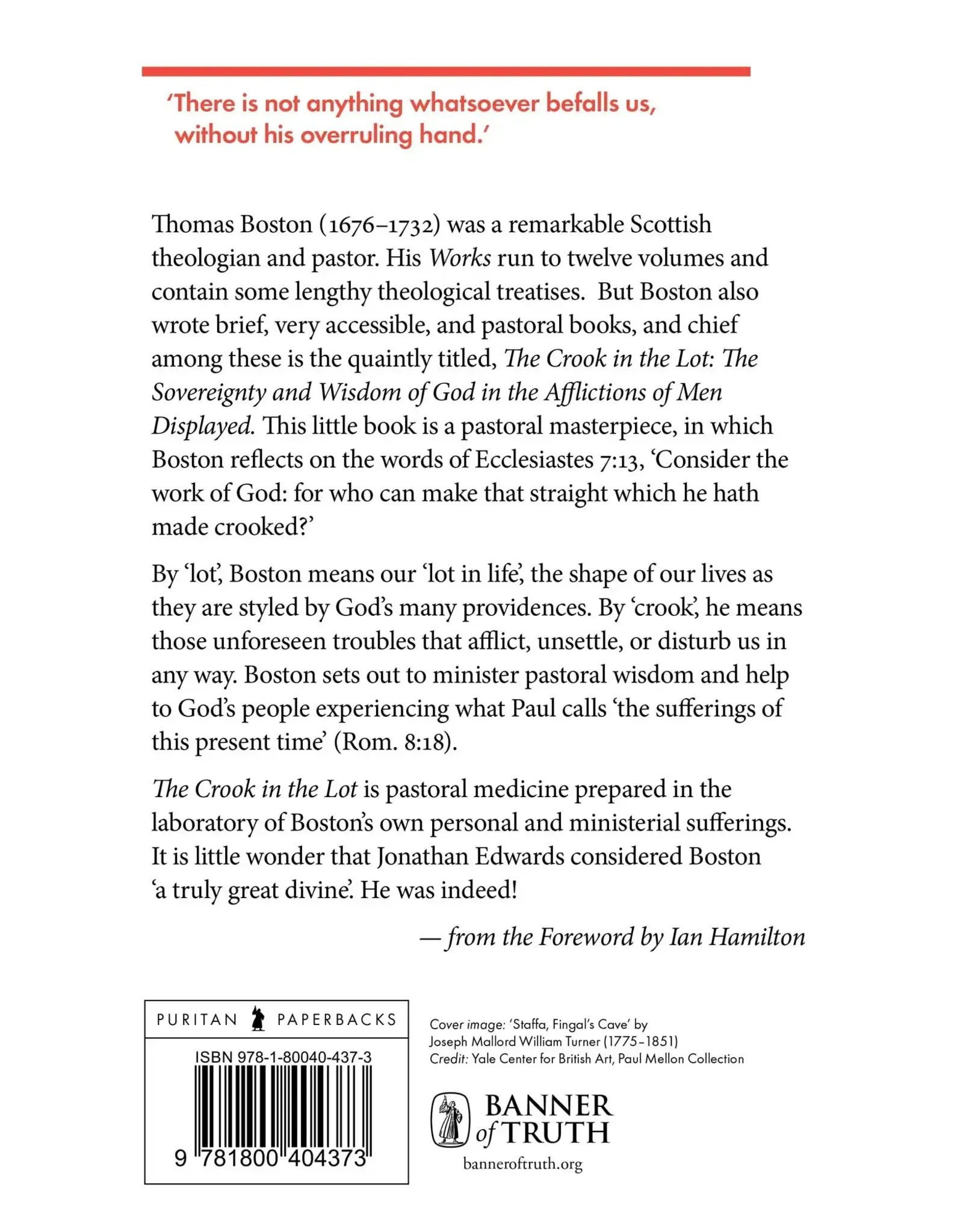 Thomas Boston The Crook in the Lot(Puritan Paperbacks)