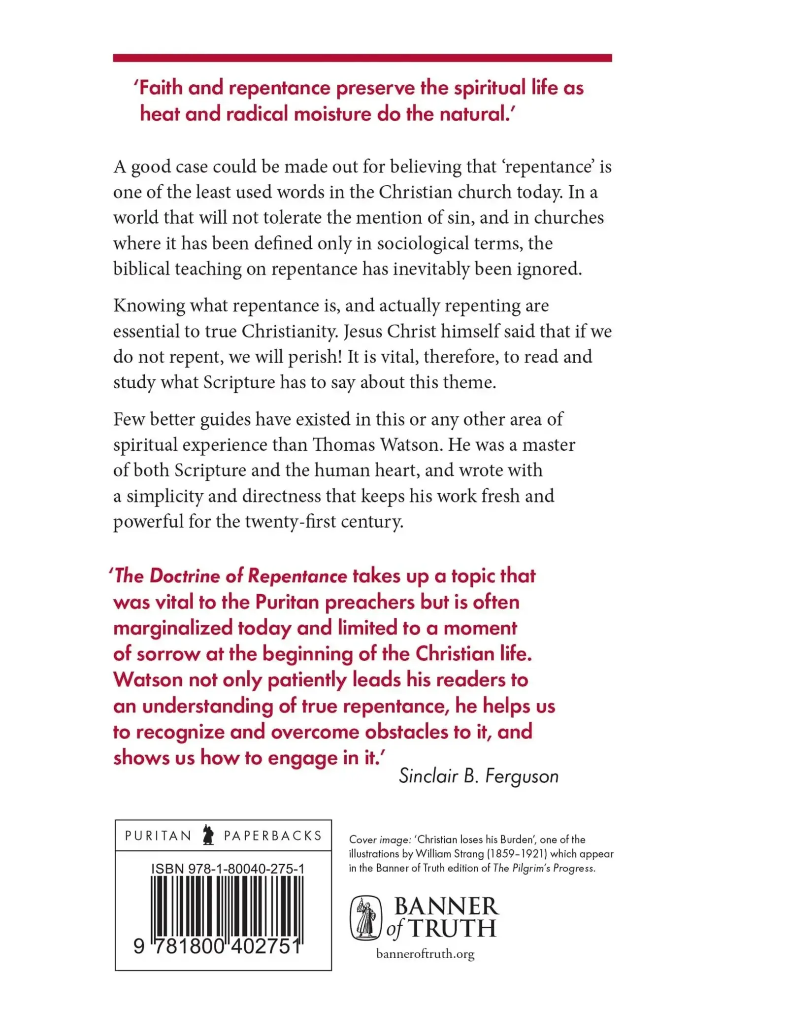 The Doctrine of Repentance (Puritan Paperbacks)