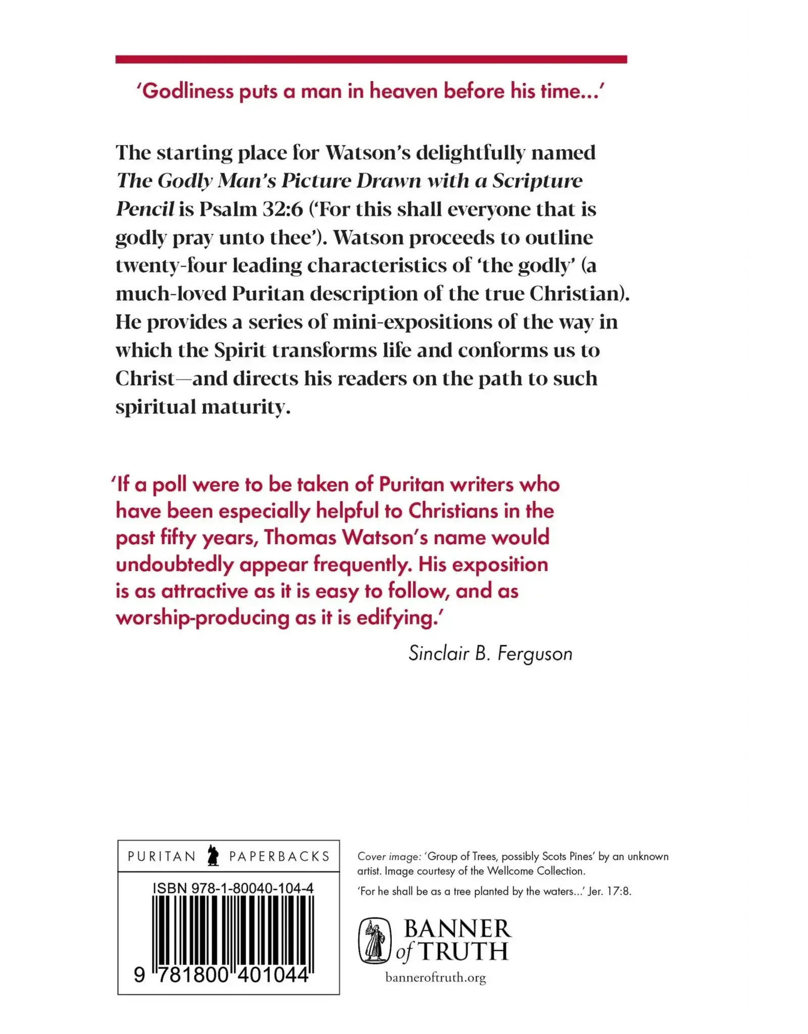 The Godly Mans Picture(Puritan Paperbacks)