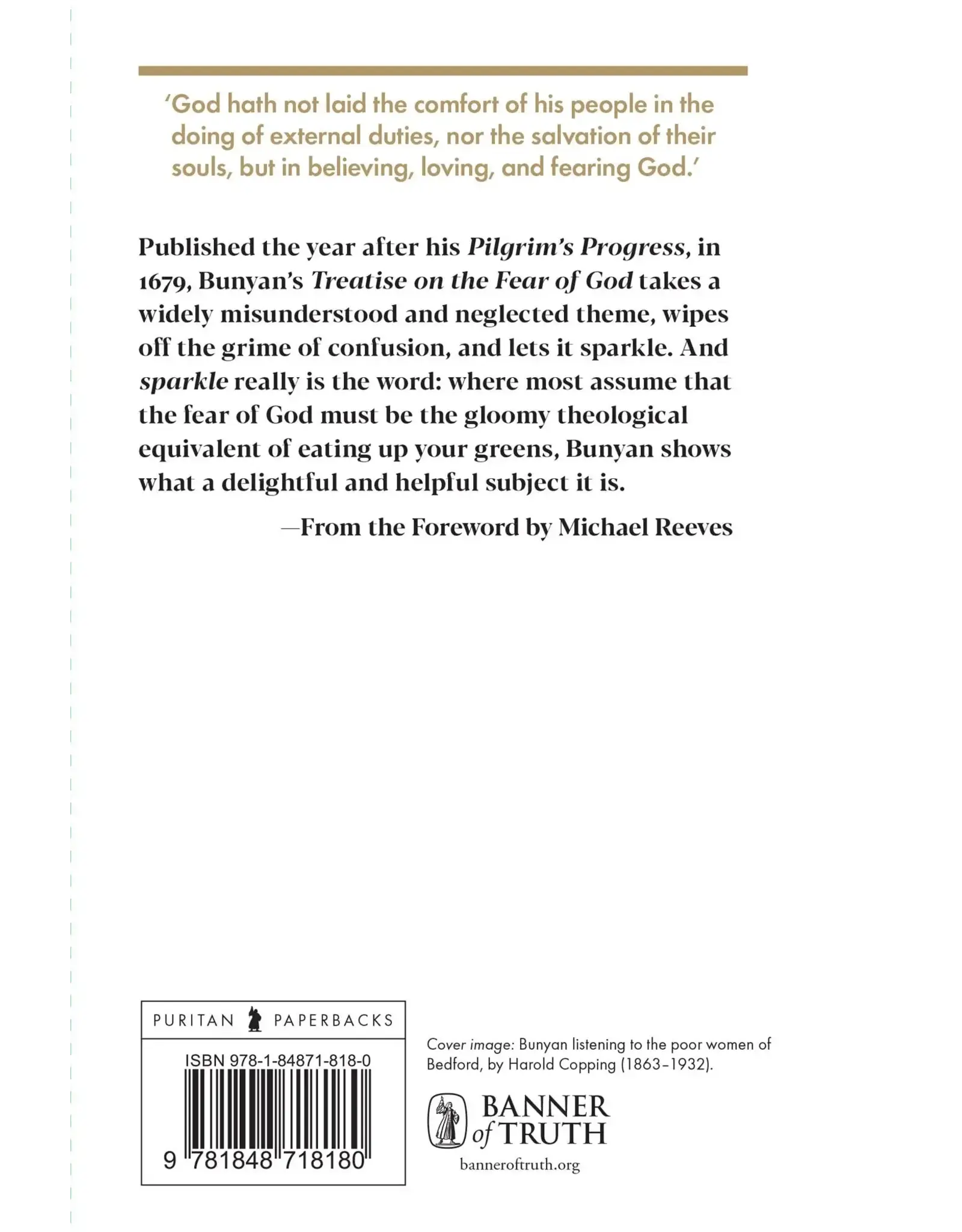 John Bunyan The Fear of God (Puritan Paperbacks)
