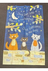 Your Love Lord Reaches to the Heavens Tea Towel