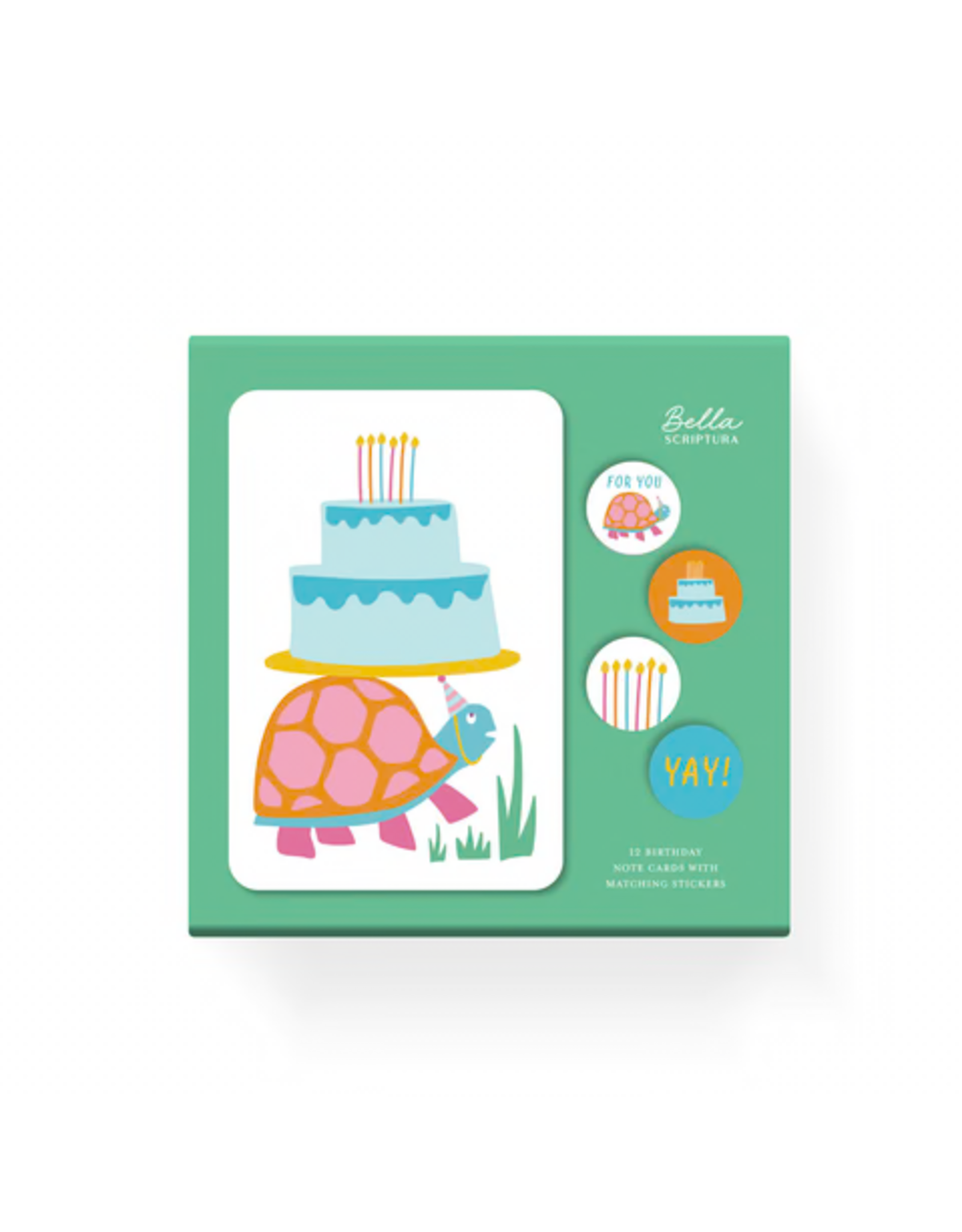 Bright Birthdays Note Cards - 12