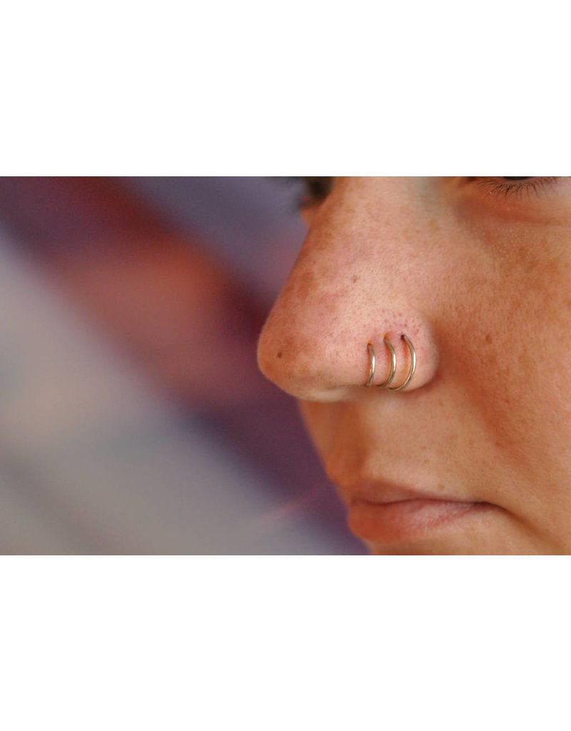 BVLA 18g Simple Seam Rings in 14k Gold by BVLA