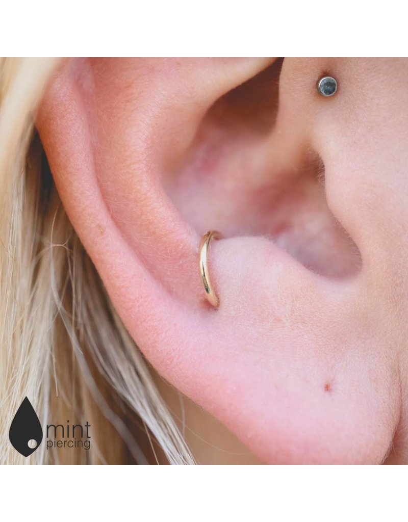 BVLA 18g Simple Seam Rings in 14k Gold by BVLA