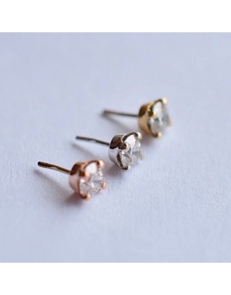 BVLA Genuine VS Diamond in 14k Gold 4 Prong Setting Threadless Ends by BVLA!