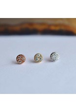 BVLA Pave Circle Threadless End CZ